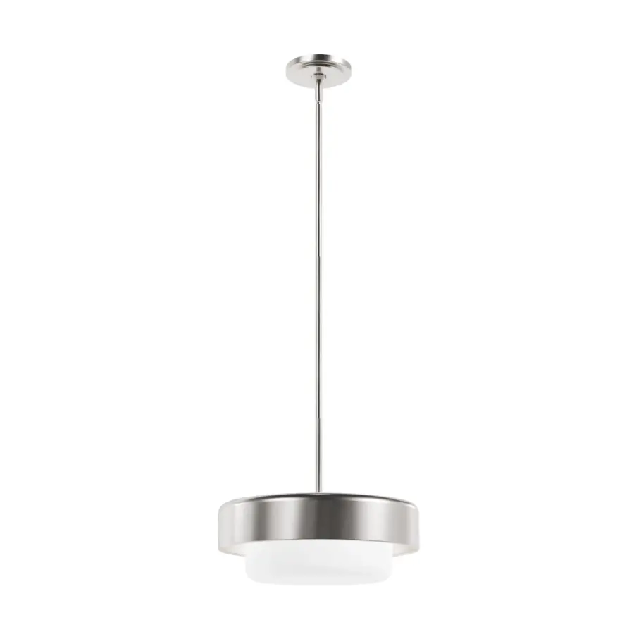 Station Two Light Pendant in Brushed Nickel - Image 12
