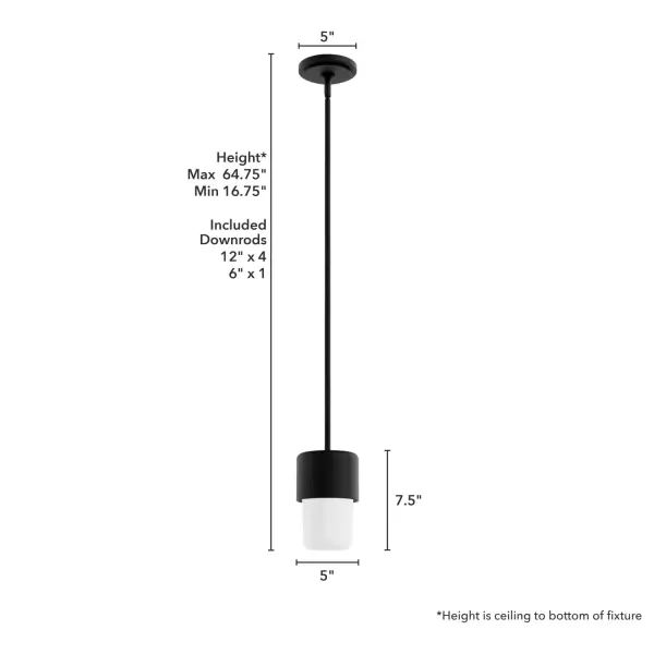 Station One Light Mini Pendant in Brushed Nickel - Image 8