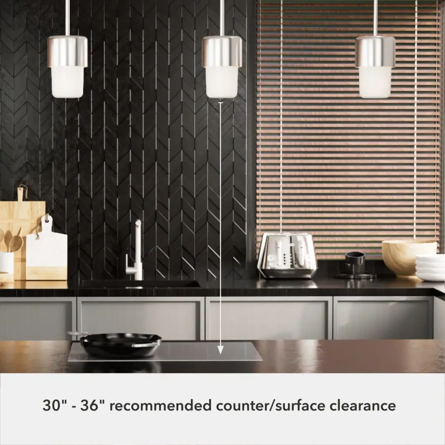 Station One Light Mini Pendant in Brushed Nickel - Image 9