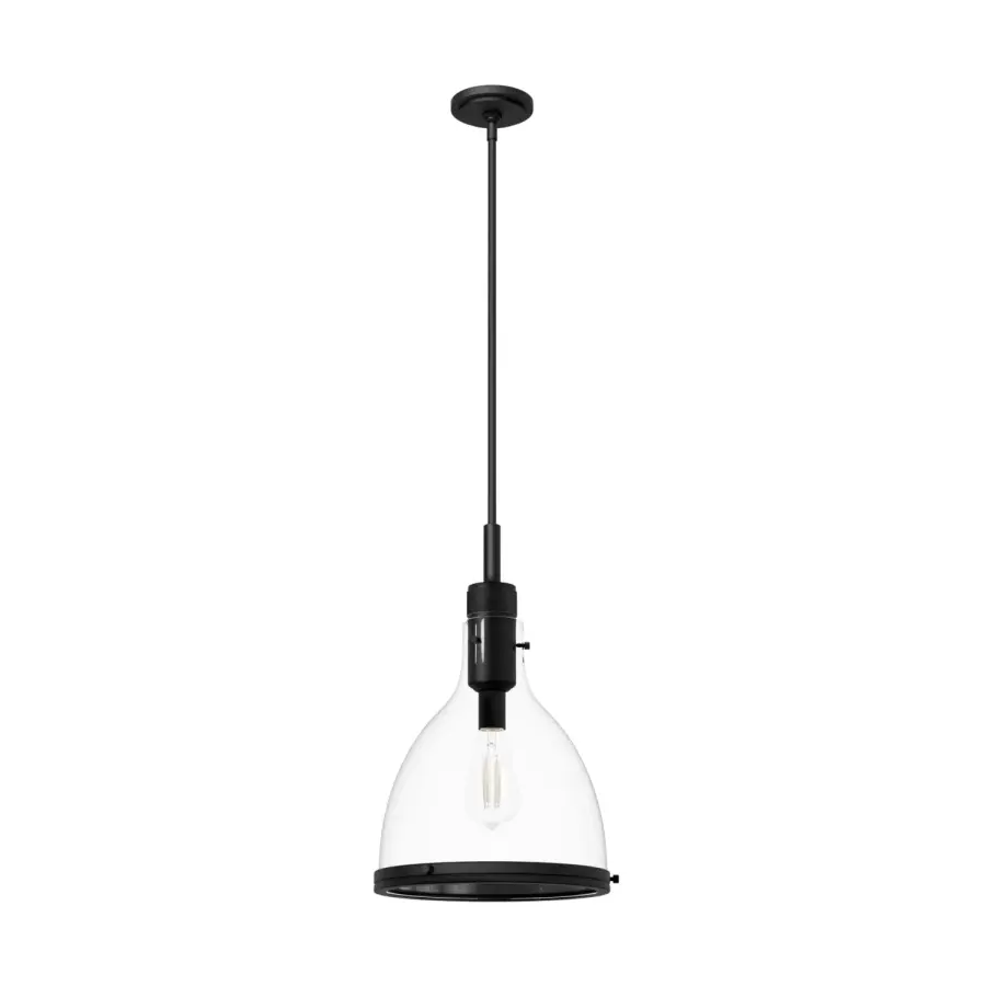 Van Nuys One Light Pendant in Matte Black - Image 18