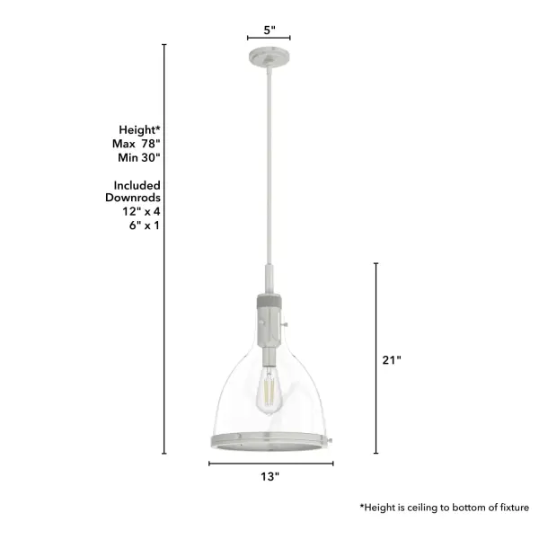 Van Nuys One Light Pendant in Matte Black - Image 10