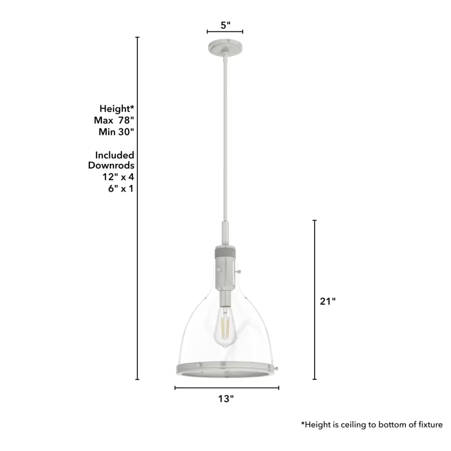 Van Nuys One Light Pendant in Matte Black - Image 10