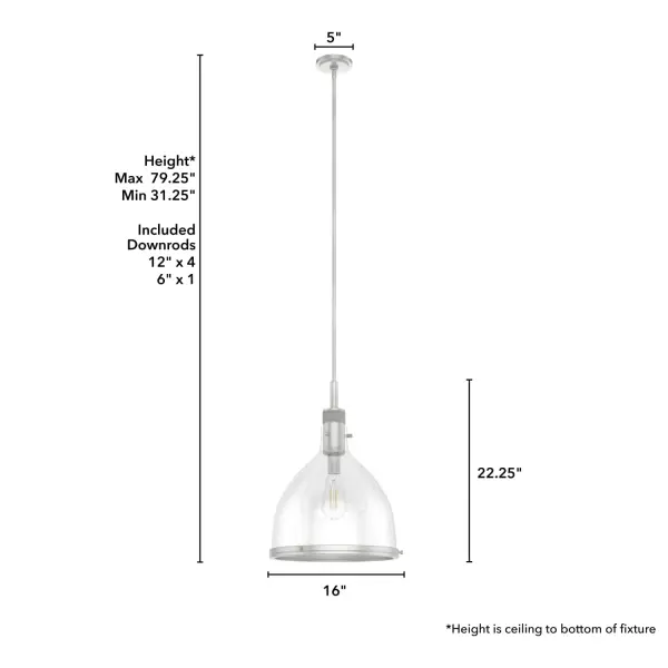 Van Nuys One Light Pendant in Matte Black - Image 11