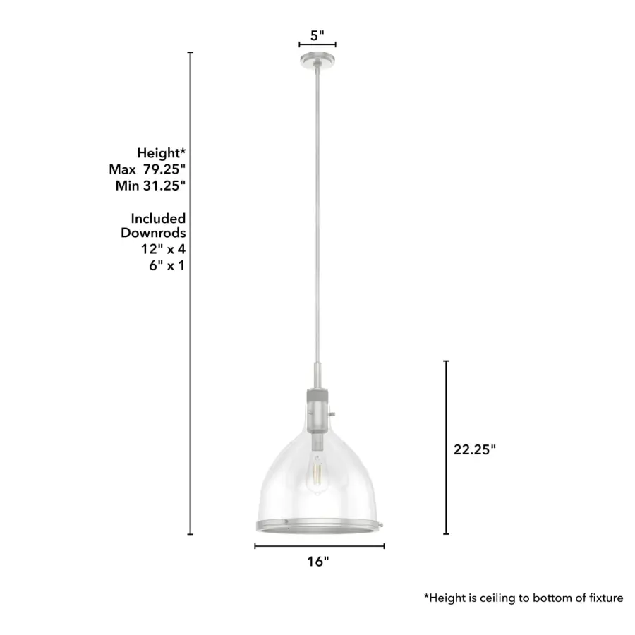 Van Nuys One Light Pendant in Matte Black - Image 11