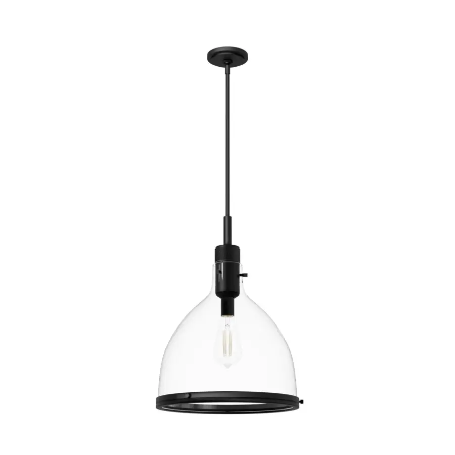 Van Nuys One Light Pendant in Matte Black - Image 17