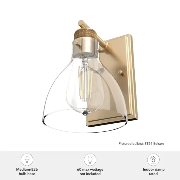 Van Nuys One Light Wall Sconce in Alturas Gold - Image 3