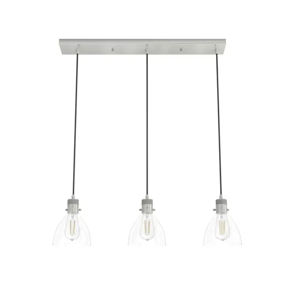 Van Nuys Three Light Linear Pendant in Brushed Nickel - Image 12