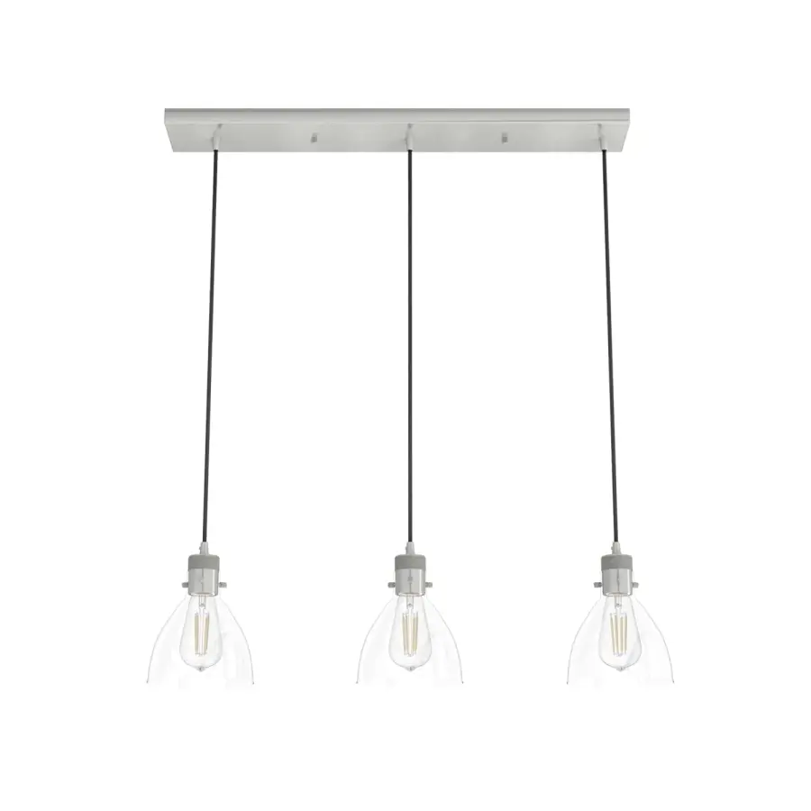 Van Nuys Three Light Linear Pendant in Brushed Nickel - Image 12