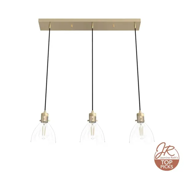 Van Nuys Three Light Linear Pendant in Brushed Nickel - Image 15