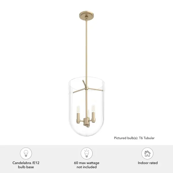 Sacha Three Light Pendant in Alturas Gold - Image 5