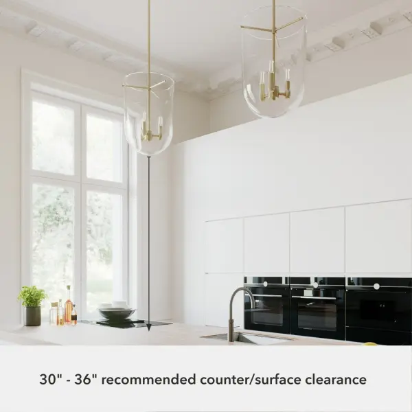 Sacha Three Light Pendant in Alturas Gold - Image 9
