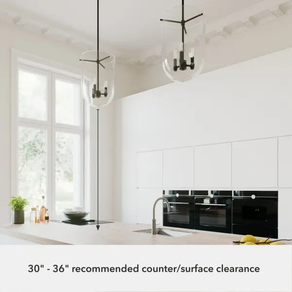 Sacha Three Light Pendant in Alturas Gold - Image 10