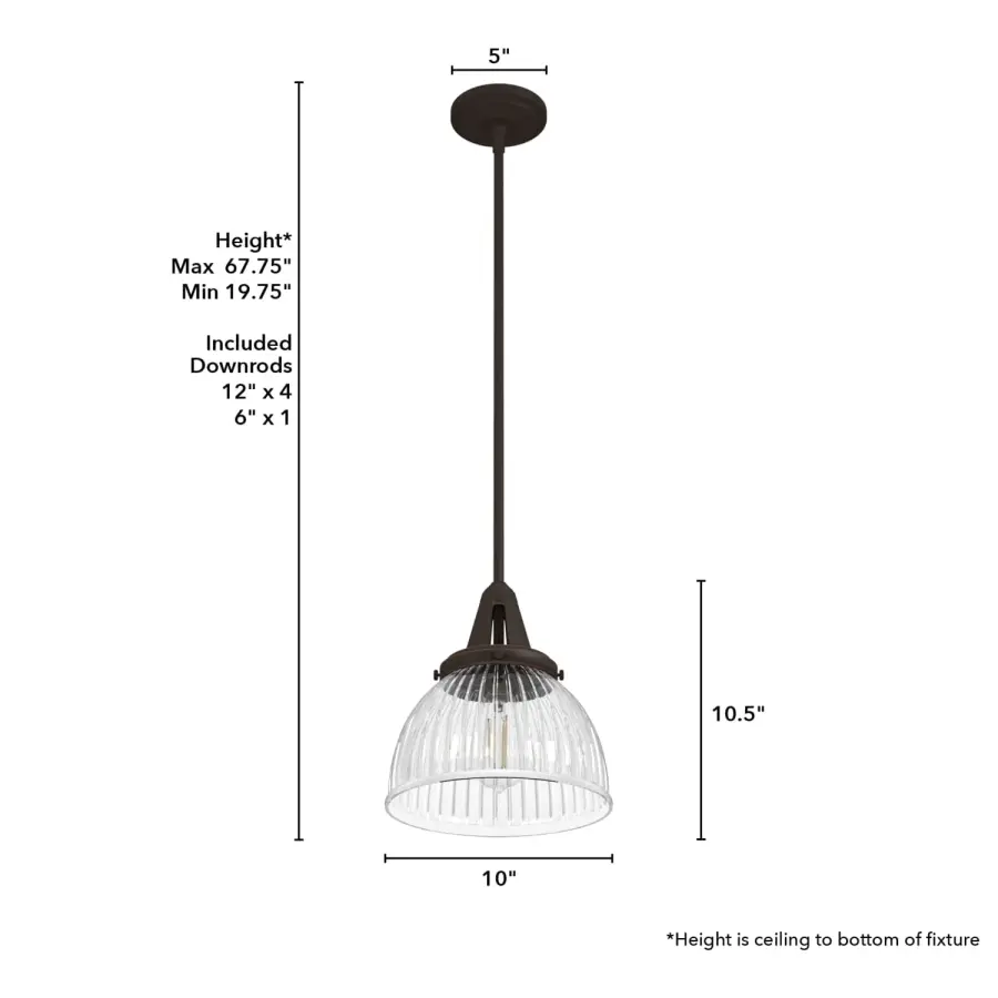 Cypress Grove One Light Pendant in Natural Black Iron - Image 11