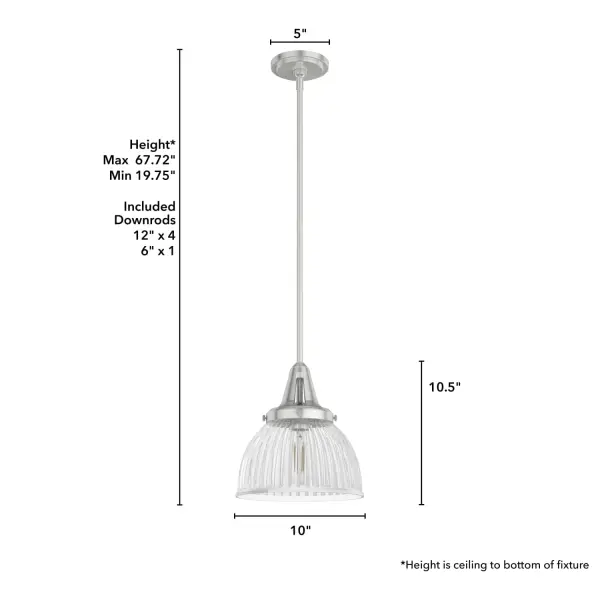 Cypress Grove One Light Pendant in Natural Black Iron - Image 12