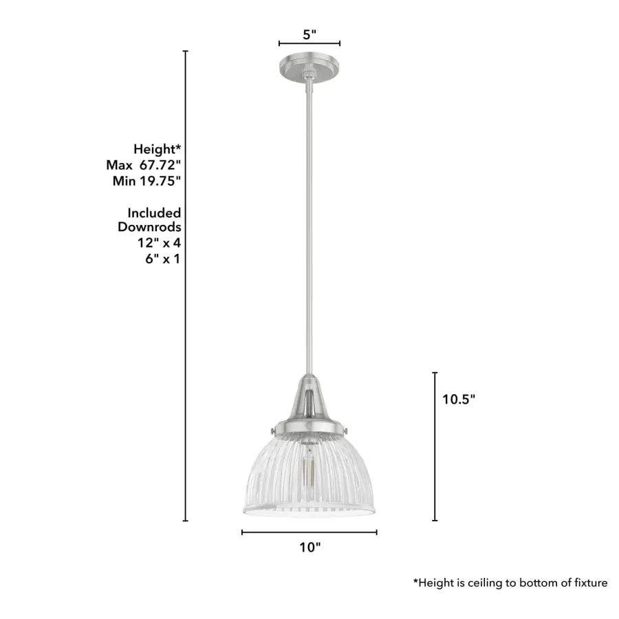 Cypress Grove One Light Pendant in Natural Black Iron - Image 12