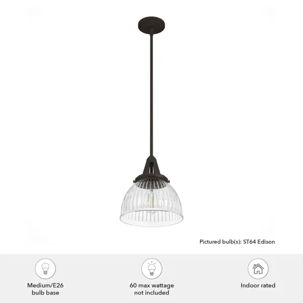 Cypress Grove One Light Pendant in Natural Black Iron - Image 8