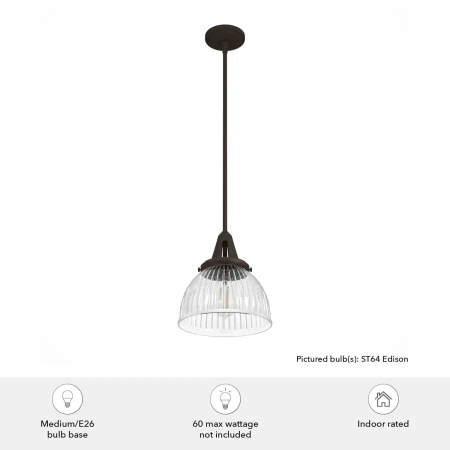 Cypress Grove One Light Pendant in Natural Black Iron - Image 8