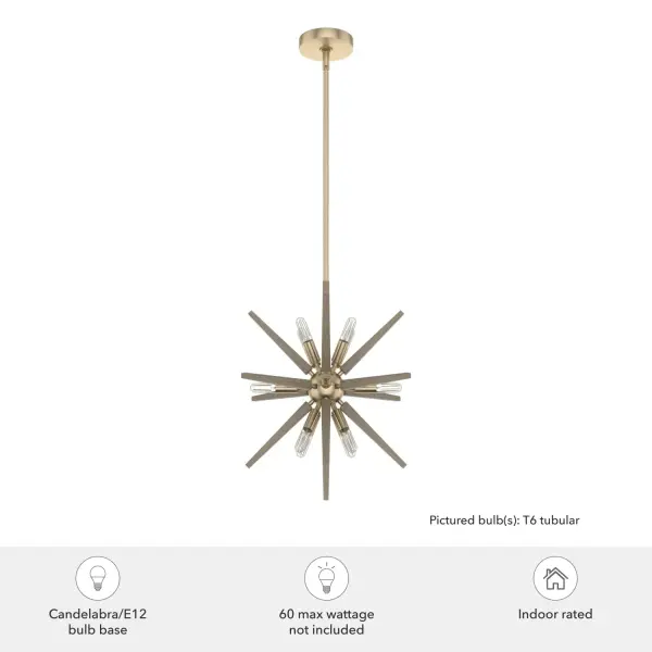 Jupiter Star 12-Light Pendant in Alturas Gold - Image 3