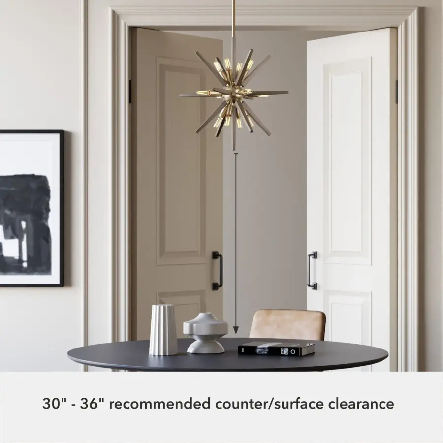 Jupiter Star 12-Light Pendant in Alturas Gold - Image 5