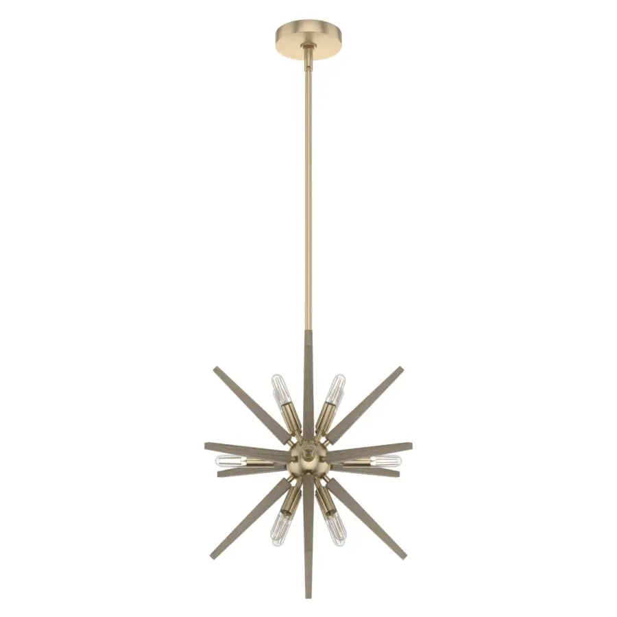 Jupiter Star 12-Light Pendant in Alturas Gold - Image 7