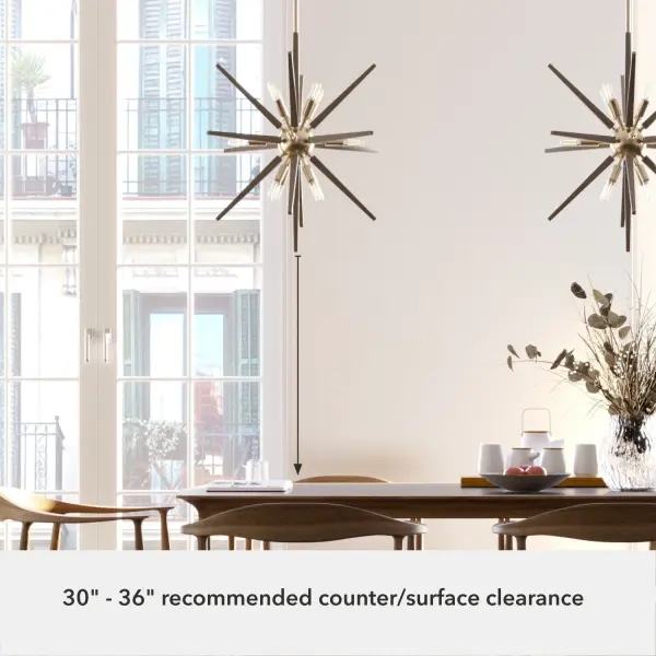 Jupiter Star 12-Light Pendant in Alturas Gold - Image 5