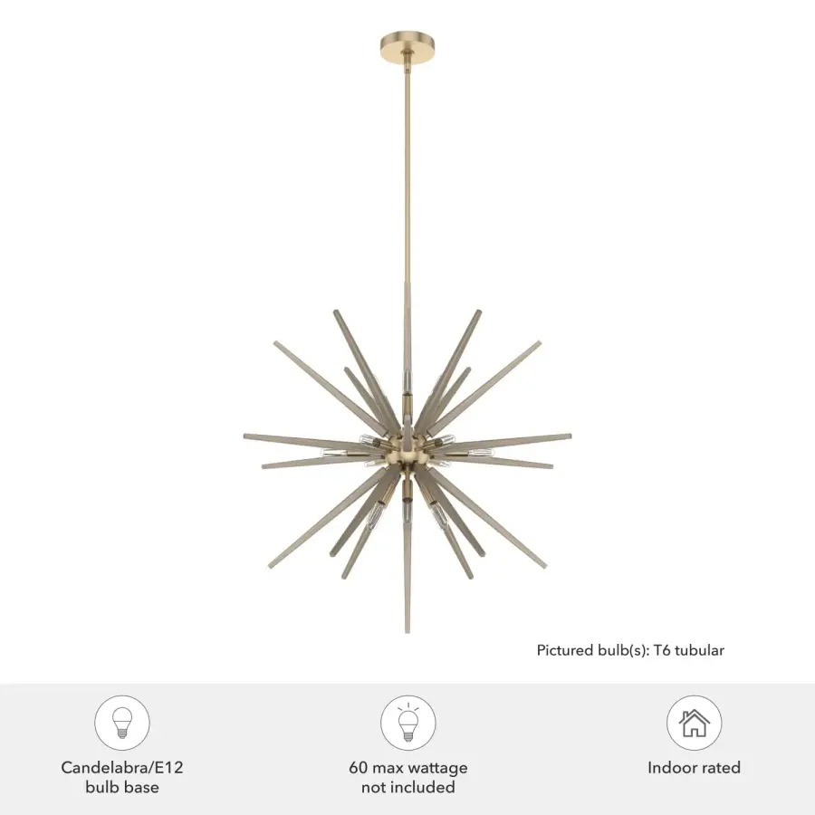 Jupiter Star 18-Light Pendant in Alturas Gold - Image 3