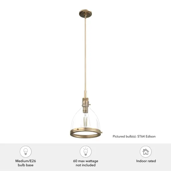 Van Nuys One Light Pendant in Brushed Nickel - Image 7