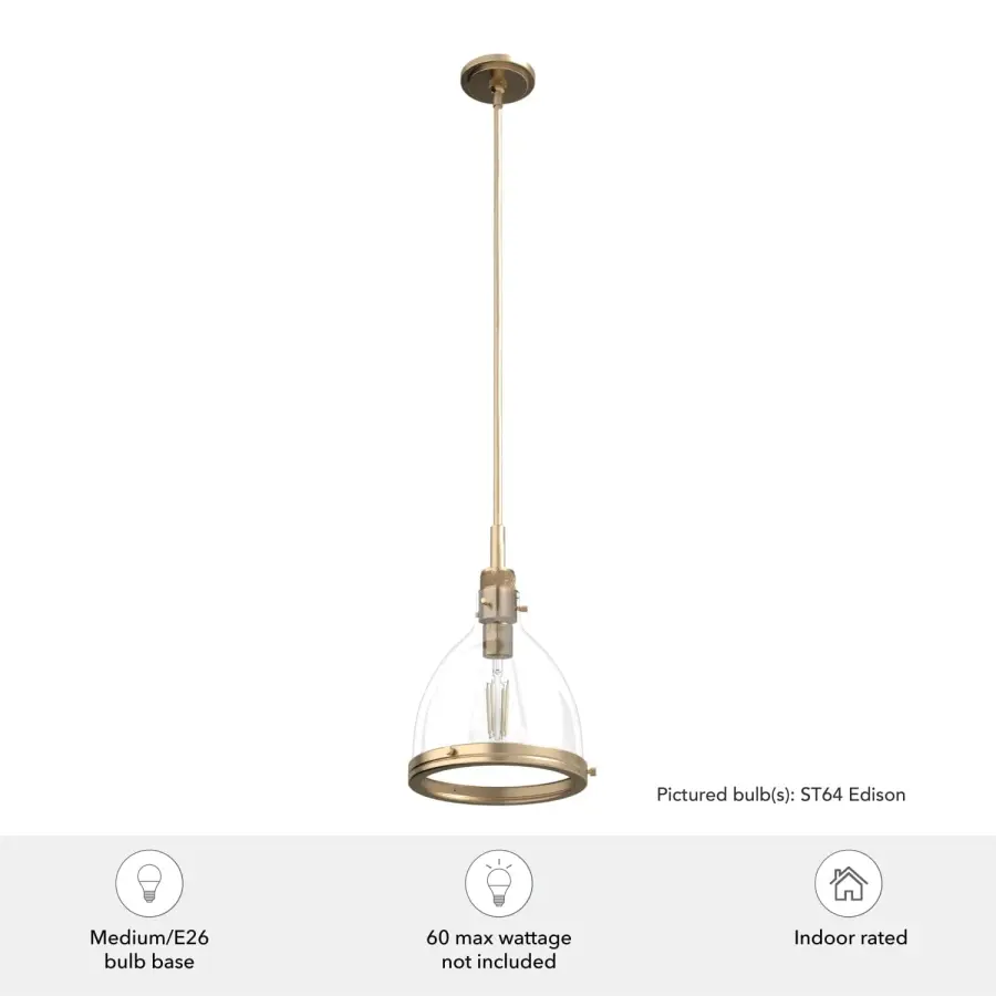 Van Nuys One Light Pendant in Brushed Nickel - Image 7