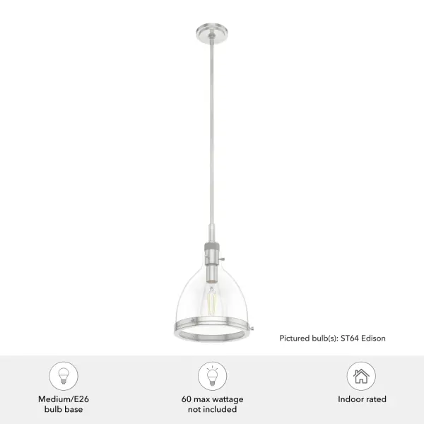 Van Nuys One Light Pendant in Brushed Nickel - Image 9