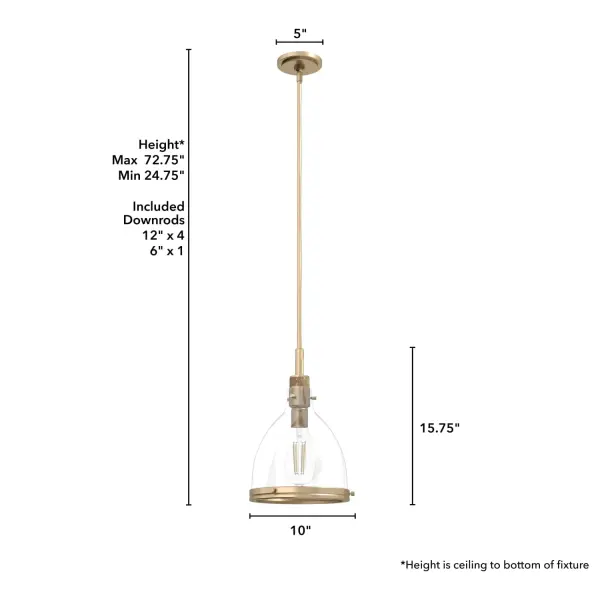 Van Nuys One Light Pendant in Brushed Nickel - Image 10