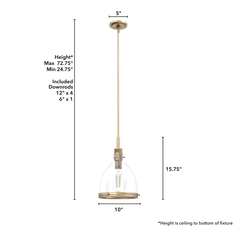 Van Nuys One Light Pendant in Brushed Nickel - Image 10