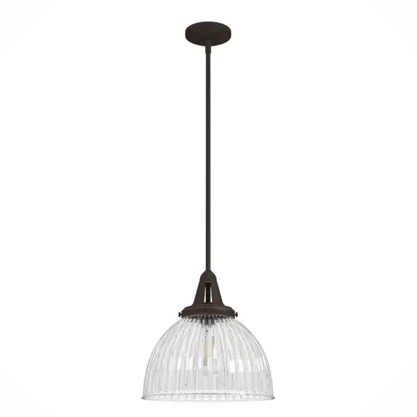Brighten your space with a touch of glass. The Cypress Grove pendant adds a sophisticated touch to a wide range of styled spaces that will elevate the design of your home. With its crisp finishes and elegant light shade, this pendant elevates modern and traditional spaces alike. Mix and match with other fixtures from this collection or from our ceiling fan designs. Rated for indoor use only Requires 1 E26 bulbs. Bulbs not included. MADE FOR INDOORS: For use in indoor spaces like kitchens, bedrooms, living rooms, dining rooms, and entryways. BULB RECOMMENDATION: Maximum 60 W per light bulb or equivalent LED bulb. Bulbs not included. PICTURED HERE: Match our image using ST64 Edison light bulbs. CUSTOMIZABLE HANGING OPTIONS: With the minimum required downrod, the hanging length is 21.75 inches. When using all of the included downrod, the maximum hanging length is 69.75 inches. WARRANTY: One-year limited warranty backed by the trusted experts at Hunter.