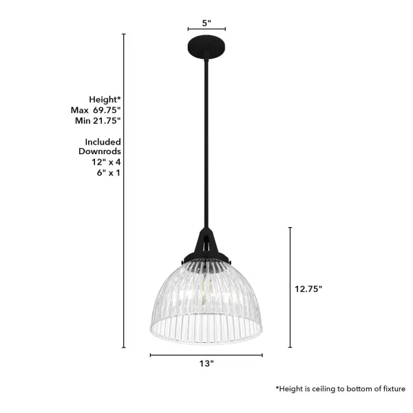 Cypress Grove One Light Pendant in Onyx Bengal - Image 11