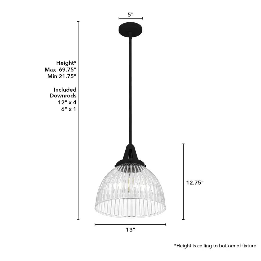 Cypress Grove One Light Pendant in Onyx Bengal - Image 11