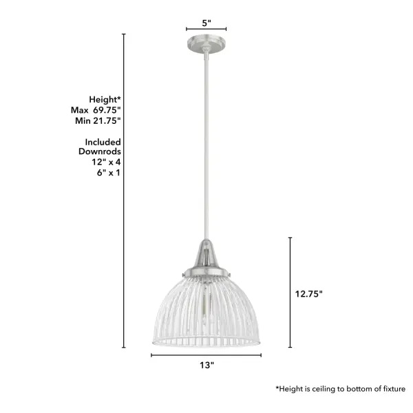 Cypress Grove One Light Pendant in Onyx Bengal - Image 12