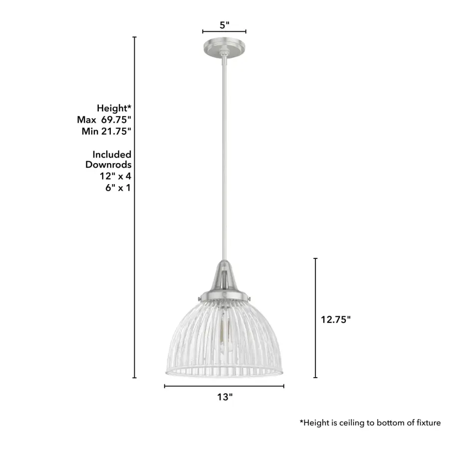 Cypress Grove One Light Pendant in Onyx Bengal - Image 12