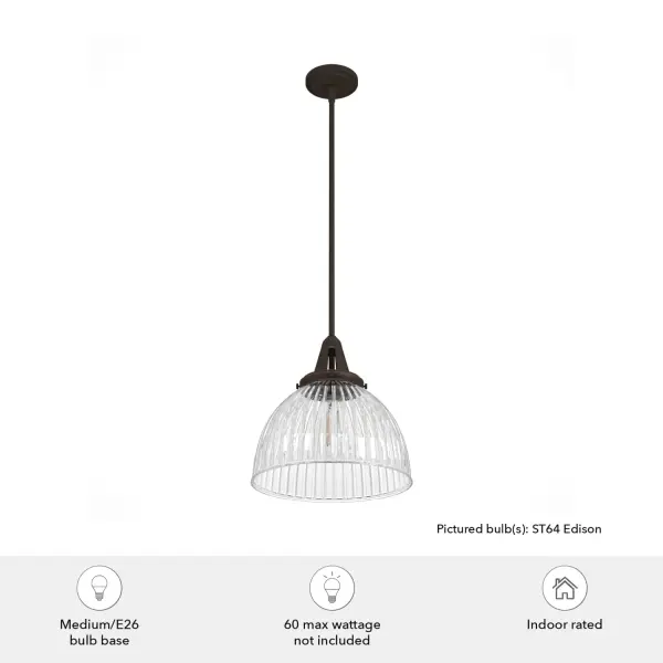 Cypress Grove One Light Pendant in Onyx Bengal - Image 7