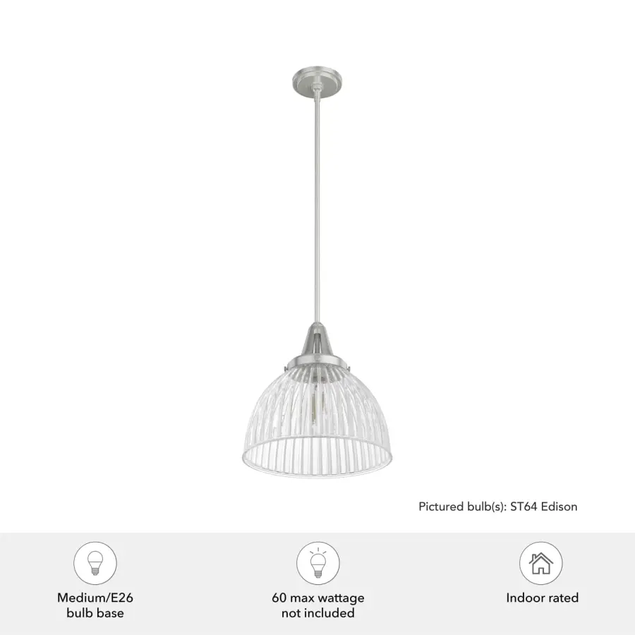 Cypress Grove One Light Pendant in Onyx Bengal - Image 9