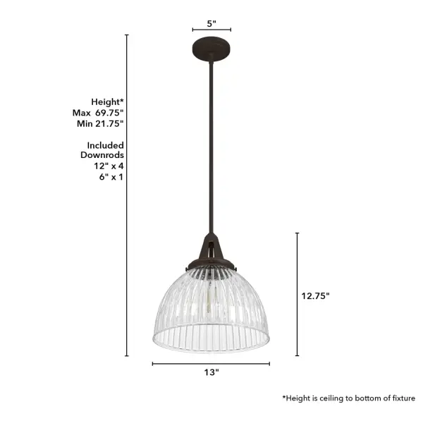 Cypress Grove One Light Pendant in Onyx Bengal - Image 10