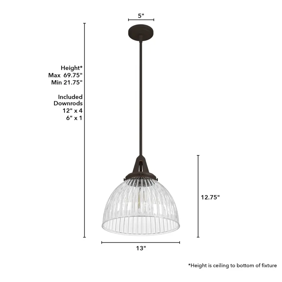 Cypress Grove One Light Pendant in Onyx Bengal - Image 10