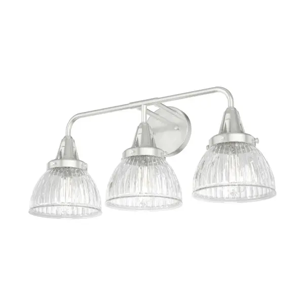 Cypress Grove 3-Light Bathroom Vanity in Brushed Nickel - Image 1