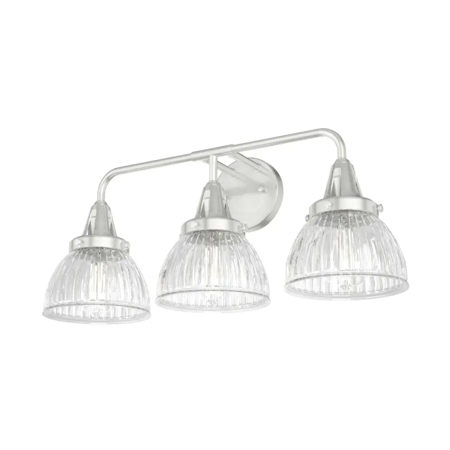 Cypress Grove 3-Light Bathroom Vanity in Brushed Nickel - Image 1