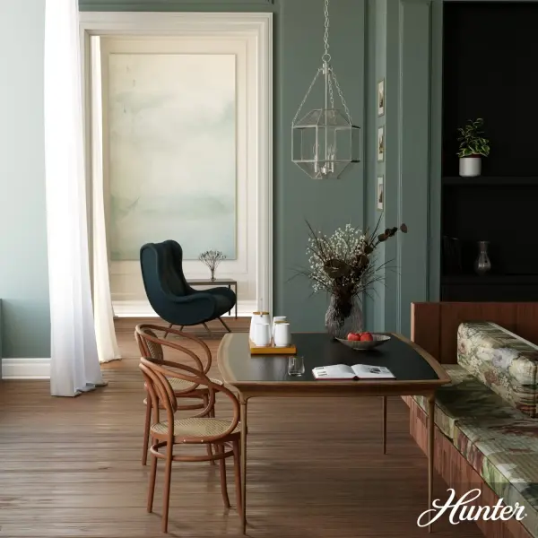 Lighting with maximum impact. A voluminous glass pendant light like the Indria reflects light and creates a beautiful shining effect in any space. The geometric silhouette, hexagonal glass panels, and clean finishes make it a head-turner in traditional and casual spaces. Create a look of your own by pairing this large pendant light with others from the Indria Collection or mix and match with a ceiling fan to cool off your space. Rated for indoor use only Requires 3 E26 bulbs. Bulbs not included. MADE FOR INDOORS: For use in indoor spaces like kitchens, bedrooms, living rooms, dining rooms, and entryways. BULB RECOMMENDATION: Maximum 60 W per light bulb or equivalent LED bulb. Bulbs not included. PICTURED HERE: Match our image using B10 Candle light bulbs. CUSTOMIZABLE HANGING OPTIONS: With the minimum required chain, the hanging length is 30.25 inches. When using all of the included chain, the maximum hanging length is 101.25 inches. WARRANTY: One-year limited warranty backed by the trusted experts at Hunter. - alternate view