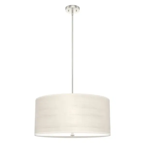 Modernize your new mid-century design with flair. The Solhaven 4 light pendant embraces a refined design aesthetic perfect in a dining space, office, or living room. This fixture will be a classy complement to your d&amp;eacute:cor. Our Solhaven collection has many sizes to mix and match anywhere you need extra lighting and style! Rated for indoor use only Requires 4 E26 bulbs. Bulbs not included. MADE FOR INDOORS: For use in indoor spaces like kitchens, bedrooms, living rooms, dining rooms, and entryways. BULB RECOMMENDATION: Maximum 60 W per light bulb or equivalent LED bulb. Bulbs not included. PICTURED HERE: Match our image using A19 Standard light bulbs. CUSTOMIZABLE HANGING OPTIONS: With the minimum required downrod, the hanging length is 20.25 inches. When using all of the included downrod, the maximum hanging length is 68.25 inches. WARRANTY: One-year limited warranty backed by the trusted experts at Hunter.