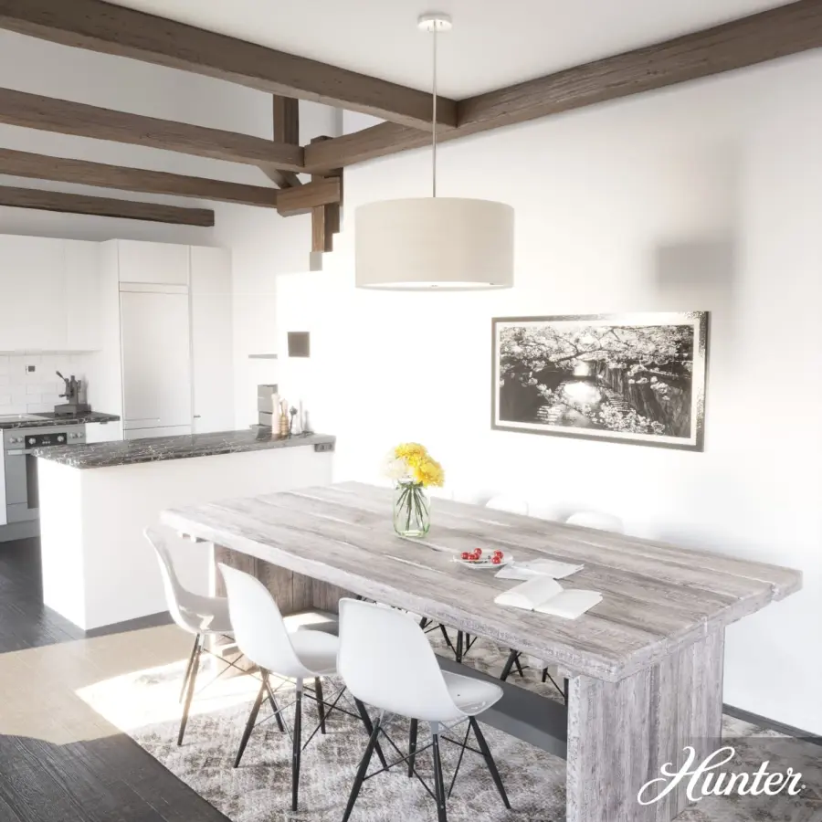 Solhaven Four Light Pendant in Bleached Alder - Image 2