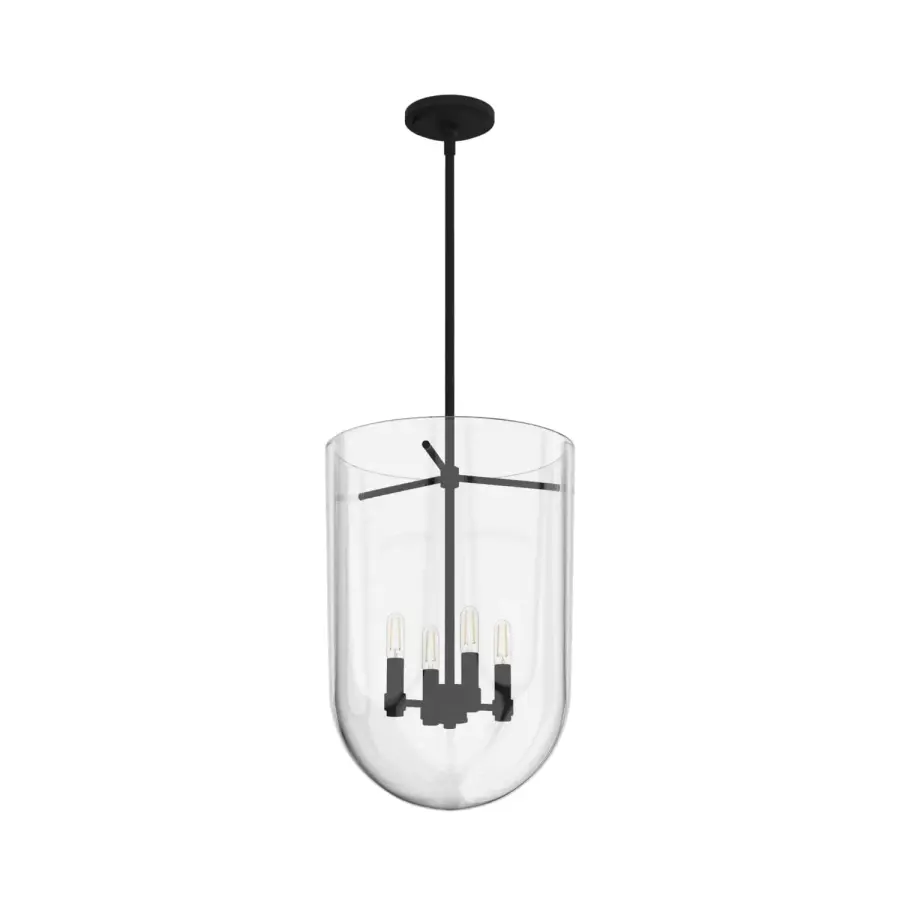 Sacha Four Light Pendant in Natural Black Iron - Image 12