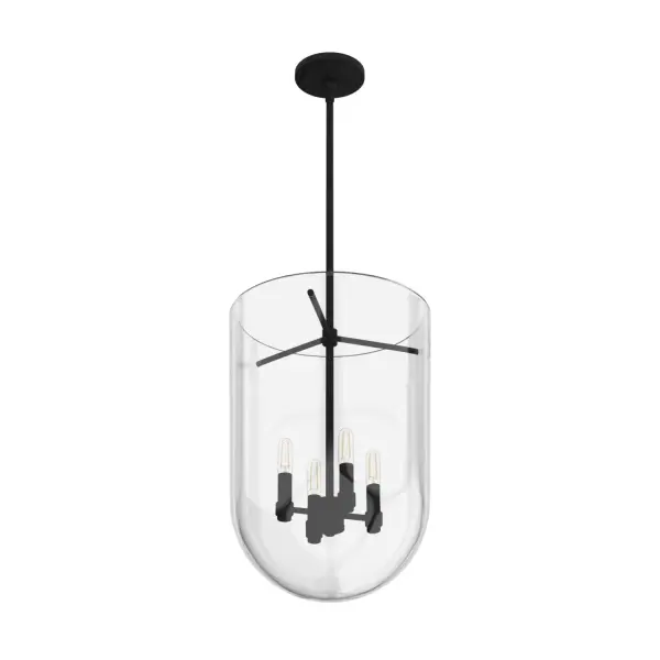 Sacha Four Light Pendant in Natural Black Iron - Image 14