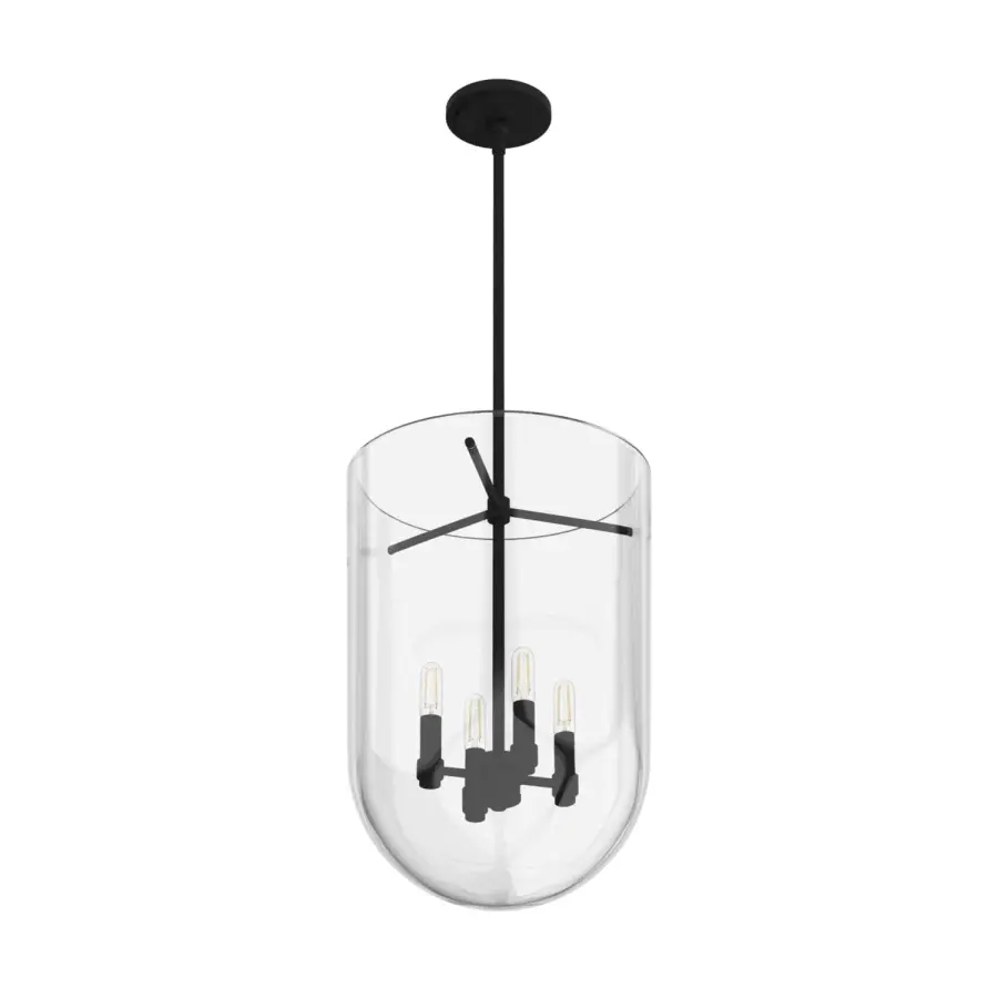 Sacha Four Light Pendant in Natural Black Iron - Image 14