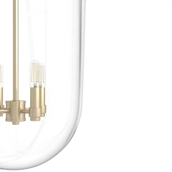 Sacha Four Light Pendant in Natural Black Iron - Image 17