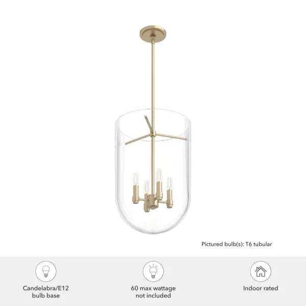 Sacha Four Light Pendant in Natural Black Iron - Image 6